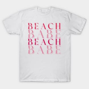 Beach Babe Fun Summer, Beach, Sand, Surf Design. T-Shirt